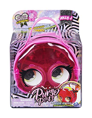 Purse Pets Micros, Jelly J Jellyfish Mini Kinder-Geldbörse mit Augenrolle, Umhängetasche, Crossbody-Börse, Zubehör, Mädchen-Geldbörse und Tween-Geschenke von Purse Pets