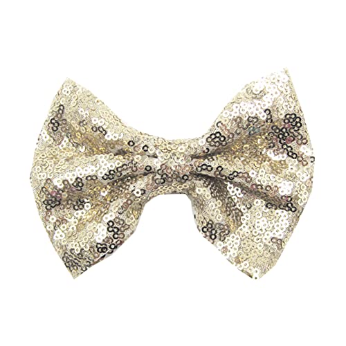 Glitzer Pailletten Haarspangen Kinder Schleifen Pailletten Mädchen Haarnadel Teenager Haarschmuck Bowknot Bling Haarspange Kopfbedeckung Glitzernde für Karneval, Mottoparty, Silvester von Pursuit-W