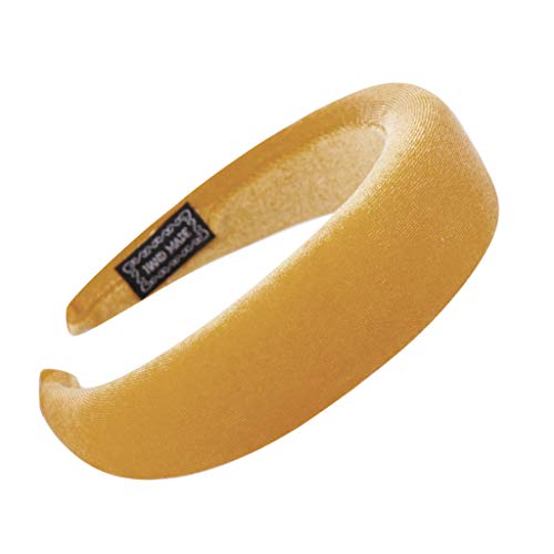 Haarreif Damen Klassischer Basic Haarreif Samt Breit Stirnband Kopfband Haarband Minimalistischen Haarschmuck Elegant Vintage Haarband Sport Stirnbänder für Mädchen Frauen (02-Yellow, One Size) von Pursuit-W