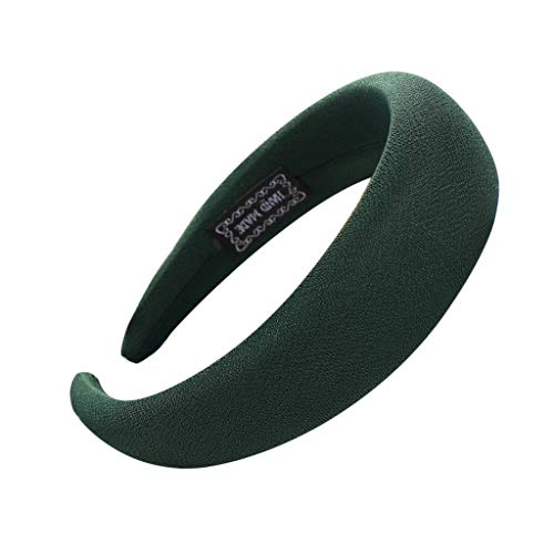 Haarreif Damen Klassischer Basic Haarreif Samt Breit Stirnband Kopfband Haarband Minimalistischen Haarschmuck Elegant Vintage Haarband Sport Stirnbänder für Mädchen Frauen (03-Green, One Size) von Pursuit-W