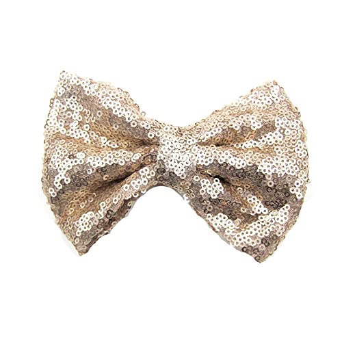 Kinder Glitzer Haarnadel mit Pailletten Mädchen Schleifen Haarspange Teenager Haarschmuck Bowknot Bling Haarspangen Kopfbedeckung Glitzernde für Karneval, Mottoparty, Silvester von Pursuit-W