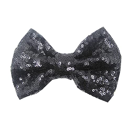 Kinder Glitzer Haarschleifen Pailletten Haarspangen Mädchen Pailletten Haarnadel Teenager Haarschmuck Bowknot Bling Haarspange Kopfbedeckung Glitzernde für Karneval, Mottoparty, Silvester von Pursuit-W