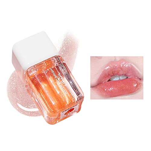 Lippenöl Feuchtigkeitsspendendes Feuchtigkeitsspendendes Lippenöl Transparenter Lipgloss Glänzender Lipgloss Aufpolsternder Glanz, Make-up Geschenke für Frauen, Gilrs, Lippenpflege (A, One Size) von Pursuit-W