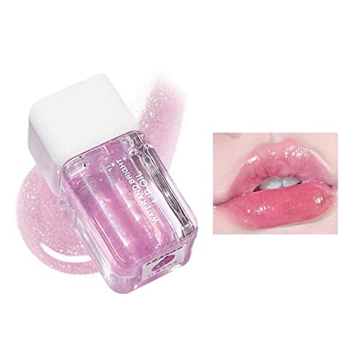 Lippenöl Feuchtigkeitsspendendes Feuchtigkeitsspendendes Lippenöl Transparenter Lipgloss Glänzender Lipgloss Aufpolsternder Glanz, Make-up Geschenke für Frauen, Gilrs, Lippenpflege (B, One Size) von Pursuit-W