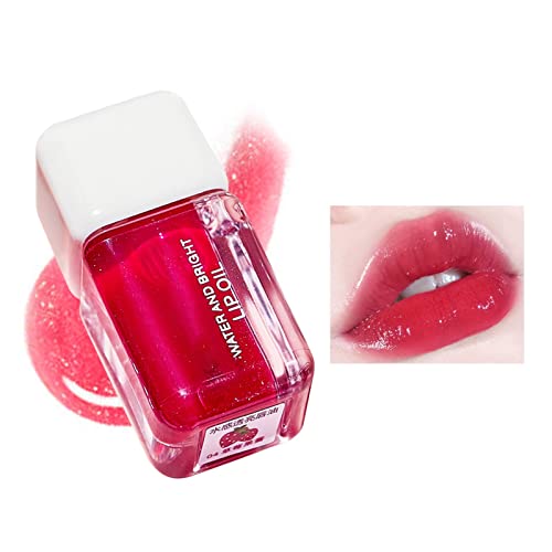 Lippenöl Feuchtigkeitsspendendes Feuchtigkeitsspendendes Lippenöl Transparenter Lipgloss Glänzender Lipgloss Aufpolsternder Glanz, Make-up Geschenke für Frauen, Gilrs, Lippenpflege (D, One Size) von Pursuit-W