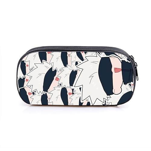 Puruuige Geto Suguru Anime Federmäppchen Gojo Satoru Federmäppchen Große Kapazität Tragbare Stifteetui Aufbewahrungstasche für Teenager Schule Bürobedarf Reißverschluss Bleistiftbox für Schule von Puruuige