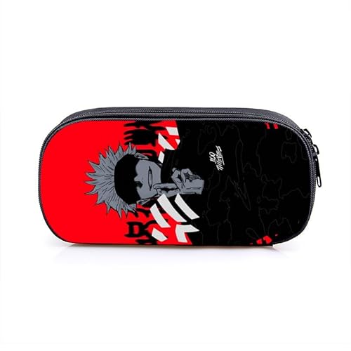 Puruuige Gojo Satoru Anime Federmäppchen Geto Suguru Federmäppchen Große Kapazität Tragbare Stifteetui Aufbewahrungstasche für Teenager Schule Bürobedarf Reißverschluss Bleistiftbox, Typ 11, von Puruuige