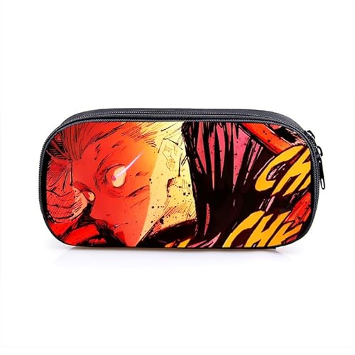 Puruuige Gojo Satoru Anime Federmäppchen Geto Suguru Federmäppchen Große Kapazität Tragbare Stifteetui Aufbewahrungstasche für Teenager Schule Bürobedarf Reißverschluss Bleistiftbox, Typ 14, von Puruuige
