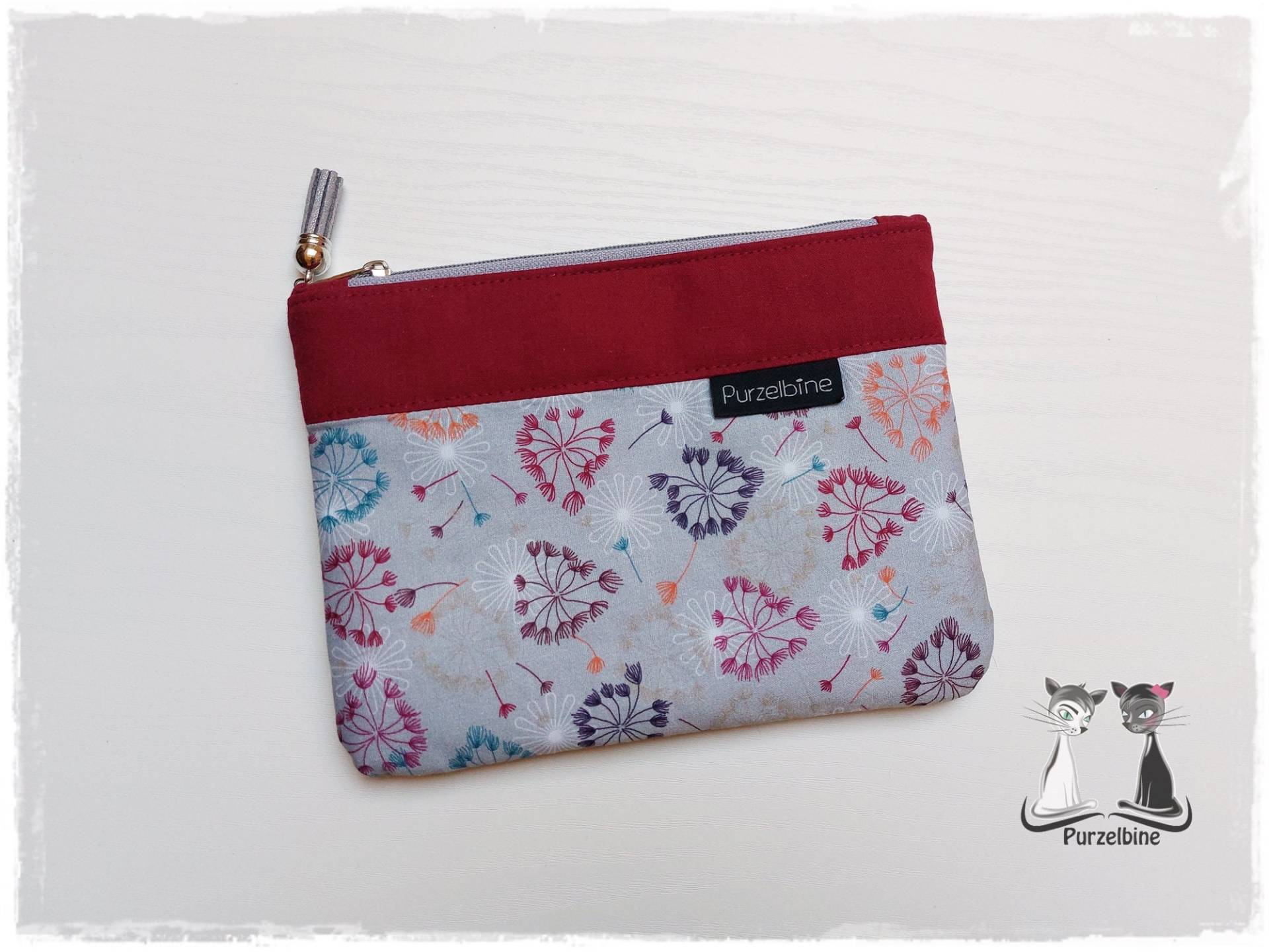 Kosmetiktäschchen - Schminktäschchen Clutch Mimi Pouch Mäppchen Pusteblumen Kosmetiktäschchen - Schminktäschchen Clutch Mimi Pouch Mäppchen Pusteblumen von Purzelbine