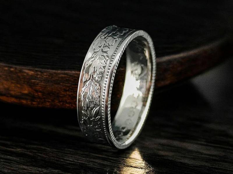 Münzring Schweiz - Confederatio Helvetica Mit Gravur Möglich von SilberMondSchmiede