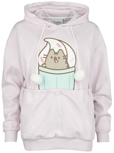 Pusheen Cat Frauen Kapuzenpullover rosa M 70% Baumwolle, 30% Polyester Fan-Merch, Katzen, Zeichentrick von Pusheen