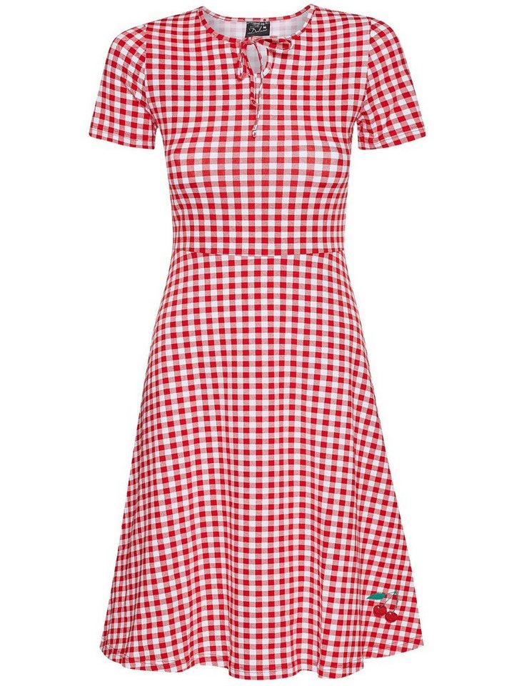 Pussy Deluxe A-Linien-Kleid Back to 1955 Red Plaid von Pussy Deluxe