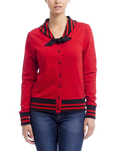 Pussy Deluxe Betty Dots Cardigan red, Größe:XS von Pussy Deluxe