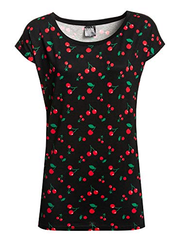 Pussy Deluxe Cherries Damen Loose-Shirt, Größe:XS von Pussy Deluxe