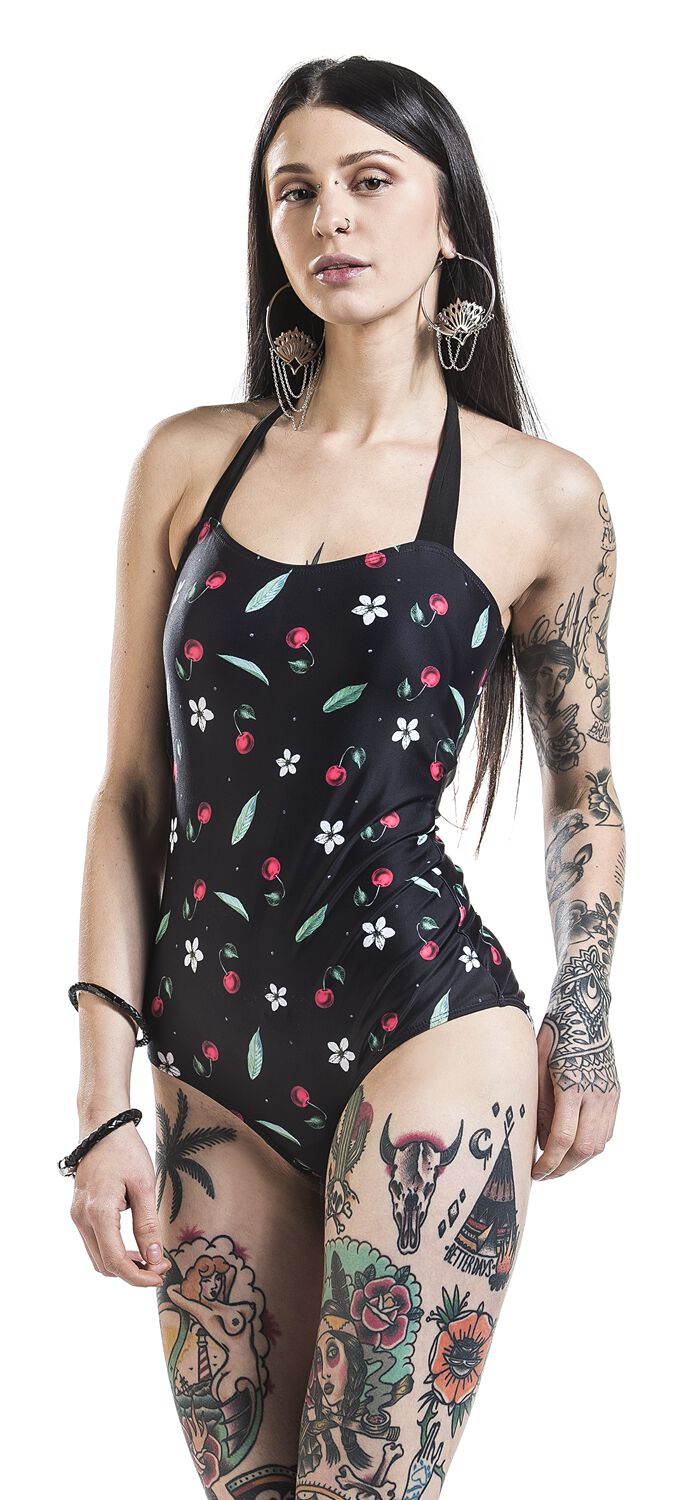 Pussy Deluxe Cherry Blossom Swimsuit Badeanzug multicolor in S von Pussy Deluxe