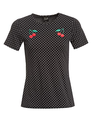 Pussy Deluxe Mini Dots Basic Damen T-Shirt, Größe:S von Pussy Deluxe