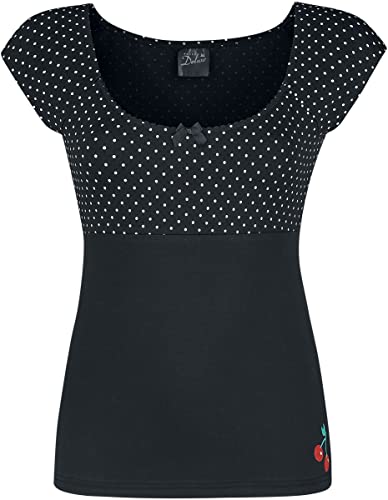 Pussy Deluxe Mini Dots Evie Shirt Frauen T-Shirt schwarz XL von Pussy Deluxe