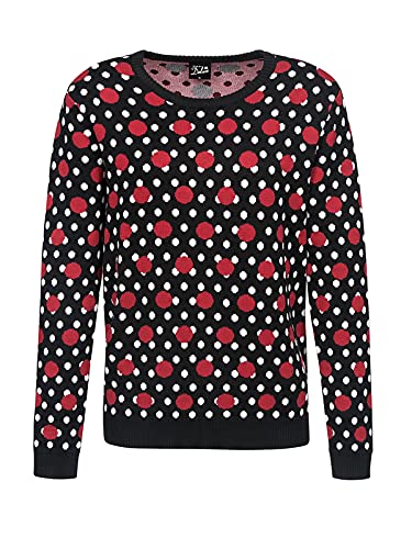 Pussy Deluxe Mixed Dotties Knit Pullover schwarz Allover, Größe:XS von Pussy Deluxe