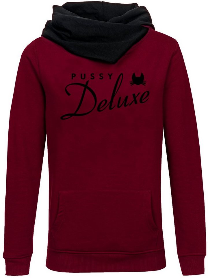 Pussy Deluxe Schalkragenpullover Logo von Pussy Deluxe