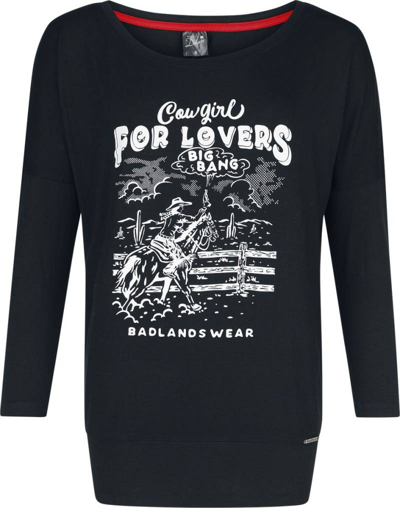 Pussy Deluxe Wild West For Lovers Longsleeve Langarmshirt schwarz in M von Pussy Deluxe