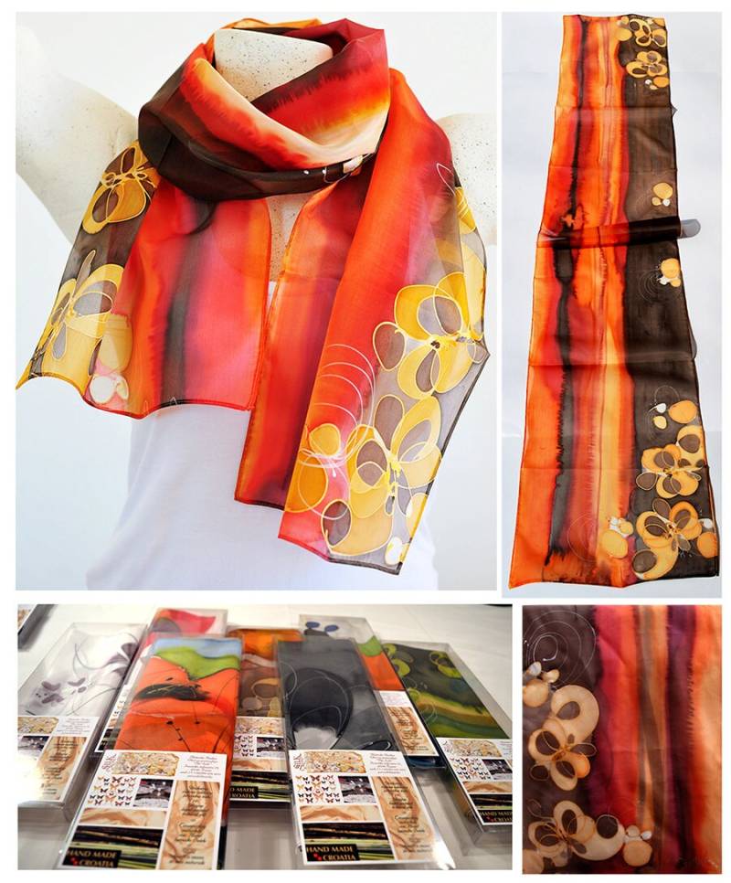 Seide Schal, Handgefertigt, Einzigartige, Seide-Zubehör, Geschenkidee, Schöne Moderne Geschenk Für Sie, 100 % Seide Schal, Handgefertigt, Einzigartige, Seide-Zubehör, Geschenkidee, Schöne Moderne Geschenk Für Sie, 100 % von PutSvile