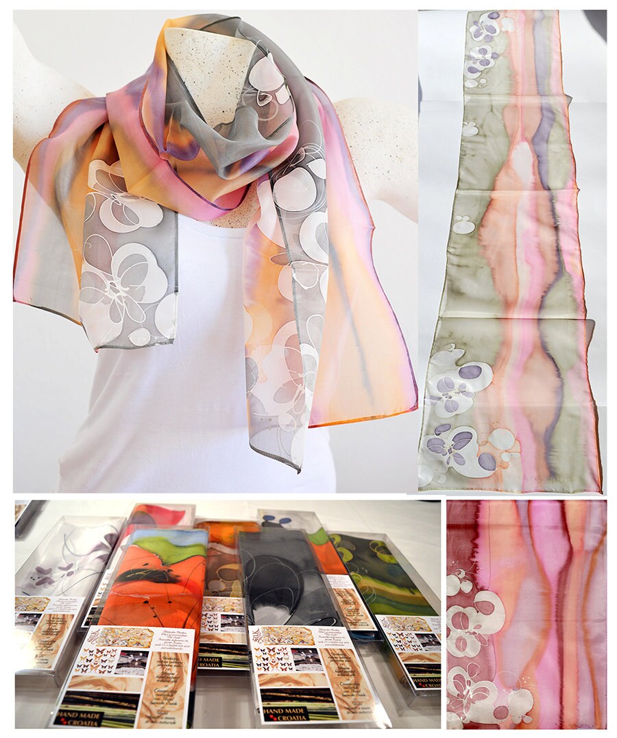 Seidenschal, Handarbeit, Unikat, Seide Zubehör, Geschenk-Idee, Schöne Moderne Schal, Geschenk Für Sie, 100 % Seidenschal, Handarbeit, Unikat, Seide Zubehör, Geschenk-Idee, Schöne Moderne Schal, Geschenk Für Sie, 100 % von PutSvile