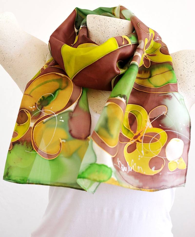 Seidenschal, Handarbeit, Unikat, Seide Zubehör, Geschenk-Idee, Schöne Moderne Schal, Geschenk Für Sie, 100 % Seidenschal, Handarbeit, Unikat, Seide Zubehör, Geschenk-Idee, Schöne Moderne Schal, Geschenk Für Sie, 100 % von PutSvile