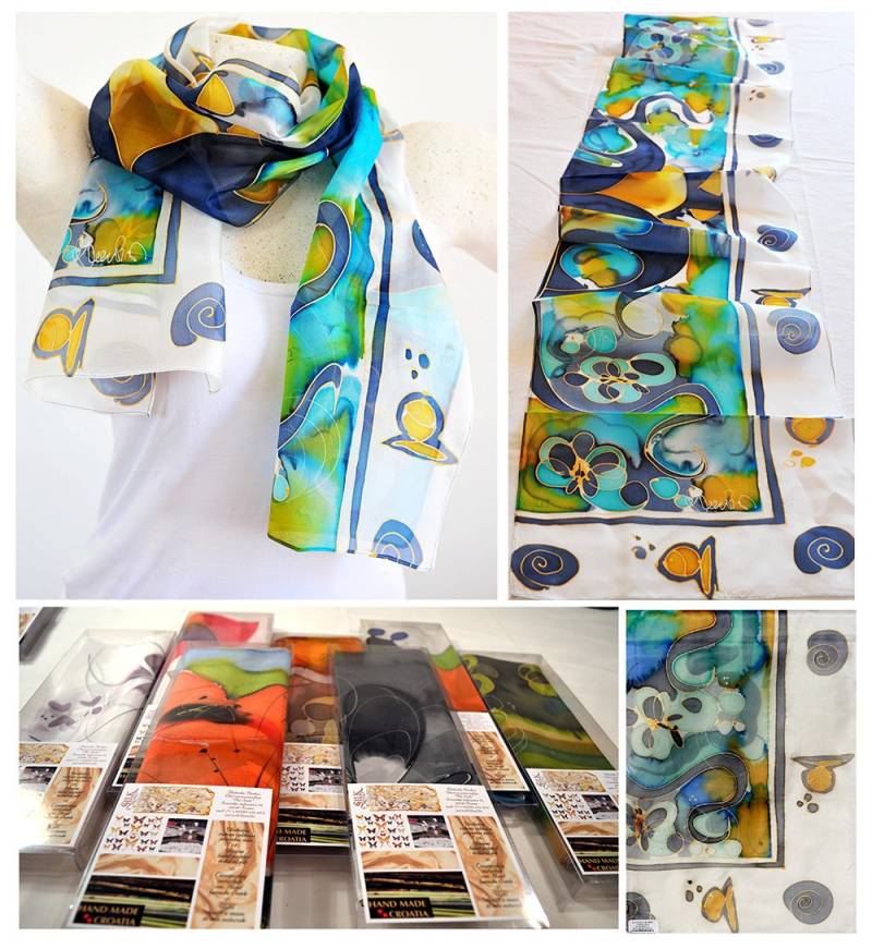 Seidenschal, Handarbeit, Unikat, Seide Zubehör, Geschenk-Idee, Schöne Moderne Schal, Geschenk Für Sie, 100 % Seidenschal, Handarbeit, Unikat, Seide Zubehör, Geschenk-Idee, Schöne Moderne Schal, Geschenk Für Sie, 100 % von PutSvile