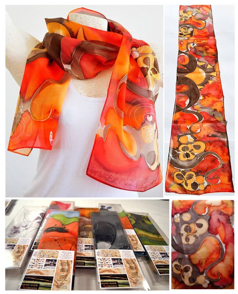 Seidenschal, Handarbeit, Unikat, Seide Zubehör, Geschenk-Idee, Schöne Moderne Schal, Geschenk Für Sie, 100 % Seidenschal, Handarbeit, Unikat, Seide Zubehör, Geschenk-Idee, Schöne Moderne Schal, Geschenk Für Sie, 100 % von PutSvile