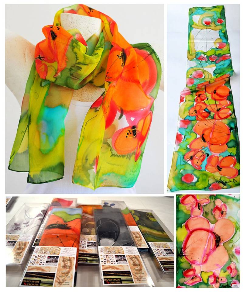 Seidenschal, Handgemacht, Unikat, Seidenaccessoires, Geschenkidee, Schöner Moderner Schal, Geschenk Für Sie Seidenschal, Handgemacht, Unikat, Seidenaccessoires, Geschenkidee, Schöner Moderner Schal, Geschenk Für Sie von PutSvile