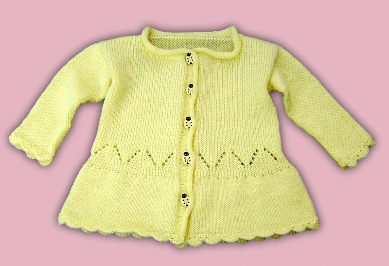 Baby Garnitur Gr 68 - 74 Strickjacke + Mütze Schuhe Hell Gelb Ajour Handmade Baby Girls Cardigan Cap Shoes From 6 12 Months Yellow von Puttelmuttel