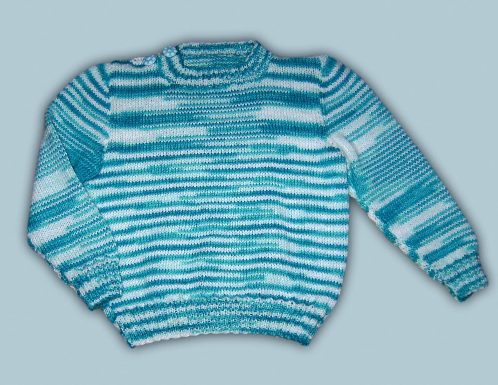 Baby Pullover Gr 74 80 Türkis Creme Melange Neu Handmade Baby Pulloverfor 9 Months Camouflage New von Puttelmuttel