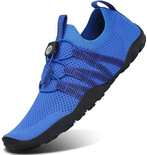 SAGUARO Damen Badeschuhe Herren Wasserschuhe Schnell Trocknend Aquaschuhe Strandschuhe rutschfeste Surfschuhe Schwimmschuhe Dunkelblau 40 EU von SAGUARO