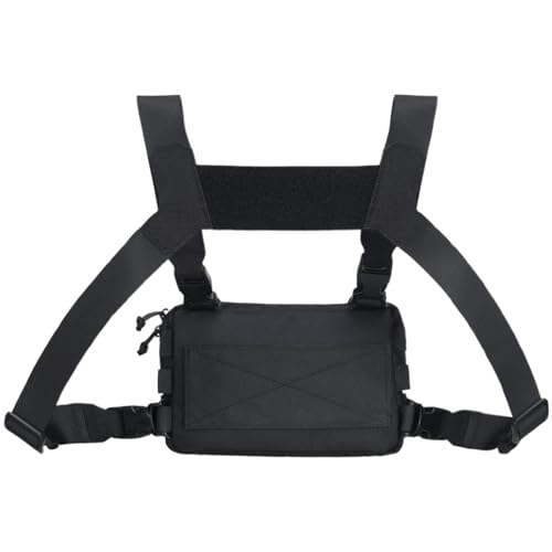 Puwaiio Brusttasche Für Herren, Verstellbare Leichte Brusttasche, Outdoor Brustgurt Für Fitness Wandern Radsport Freizeit von Puwaiio