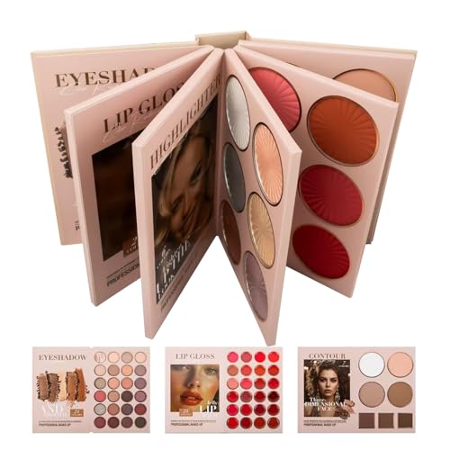 Puwaiio Lidschatten Palette - Lang anhaltende Schminkpalette für Frauen,Intensive Pigmentierung Puder Highlighter Natürlicher Glitzer für Frauen Mädchen als Geschenkideen von Puwaiio