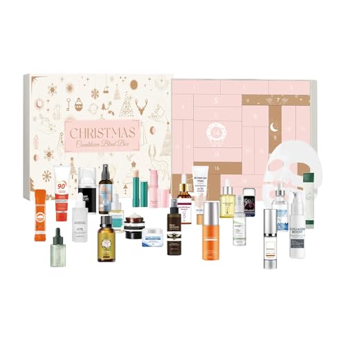 Puwaiio Weihnachts-Make-up-Kalender | 24 Tage Urlaub Festival Kosmetik Make-up Set - Festliches Kosmetik Beauty Set für Frauen Versammlung Mädchen Festival Party Zuhause Event Aktivitäten von Puwaiio