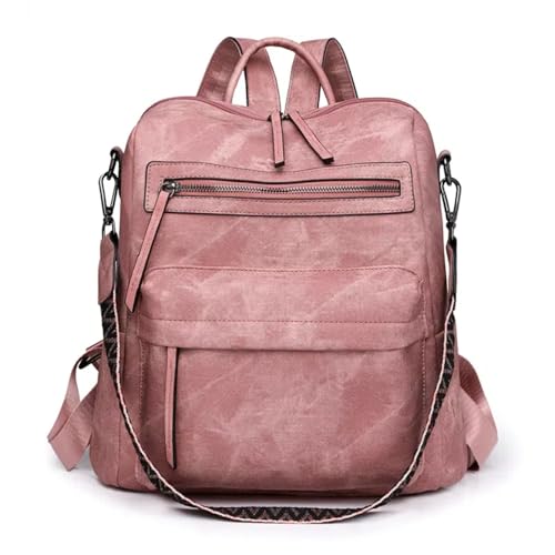 Puwuzixi Frauen Rucksack Wasserdicht Anti-Diebstahl PU Mode Reisen Mehrzweck Cabrio Geldbörse Umhängetasche Handtasche Rucksack von Puwuzixi