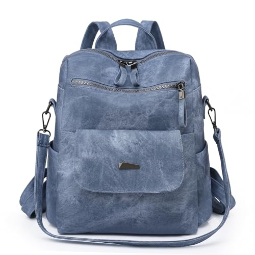 Puwuzixi Rucksack Damen Klein Elegant Cityrucksack Wasserdicht Damenrucksack Handtasche 2 in 1 Leichtgewicht Tagesrucksack Casual Reiserucksack Schultertasche Backpack Women von Puwuzixi