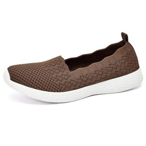 Puxowe Damen Slip On Sneaker Leichte Atmungsaktiv Sportschuhe Turnschuhe Bequem Freizeitschuhe Walking Schuhe Outdoor Fitness 39 EU Dark Brown Puxowe Damen Slip On Sneaker Leichte Atmungsaktiv Sportschuhe Turnschuhe Bequem Freizeitschuhe Walking Schuhe Outdoor Fitness 39 EU Dark Brown von Puxowe