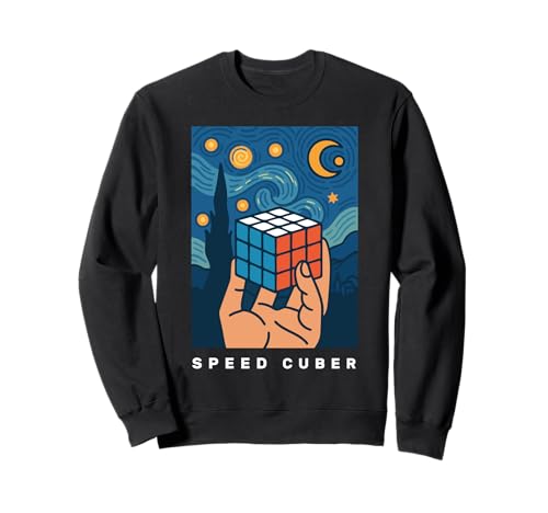 Puzzle Cube Speed Cubing Vincent Van Gogh Sternennacht Kinder Sweatshirt Puzzle Cube Speed Cubing Vincent Van Gogh Sternennacht Kinder Sweatshirt von Puzzle Cube Art