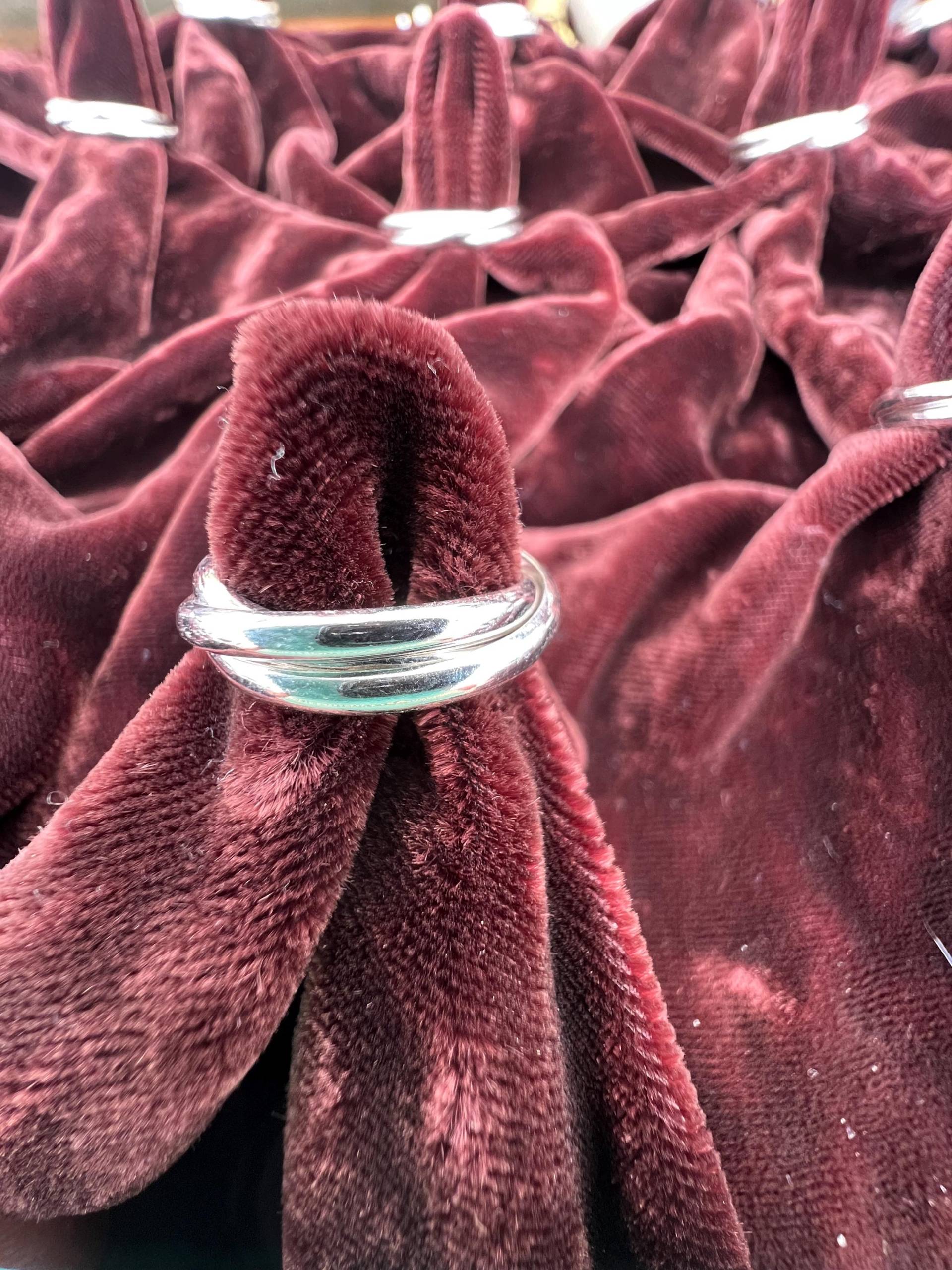 3Tlg. 12G Leicht. Massive Sterling Silber Rolling Ring 3Tlg. 12G Leicht. Massive Sterling Silber Rolling Ring von PuzzleRingsByPahos
