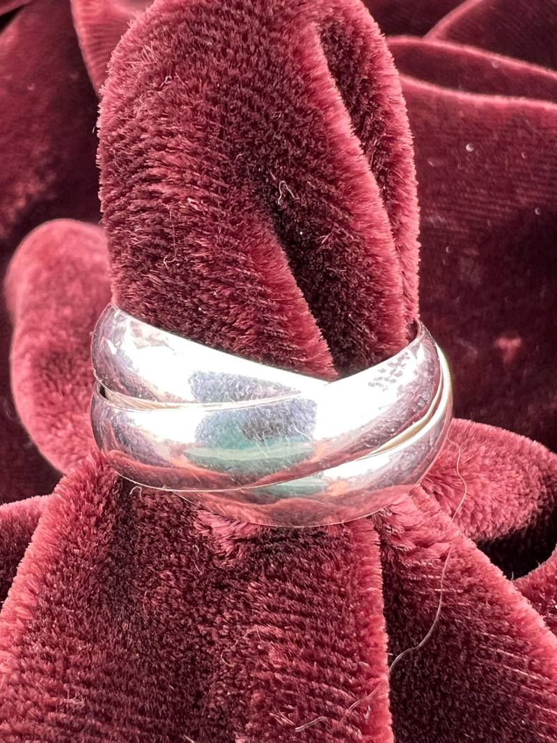 3Tlg. Breiter Roller Aus Massivem Sterling Silber 3Tlg. Breiter Roller Aus Massivem Sterling Silber von PuzzleRingsByPahos