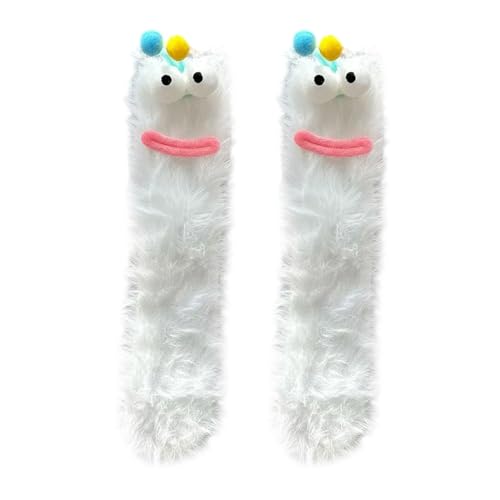 Pyasuye Gemütliche Weiche Warme Socken Lässig Nach Hause Schlaf Komfortable Winter Funn Crews Fuzzy Für Frauen Mädchen Geschenke Frauen Fuzzy Socken Grippers Velvets Booties von Pyasuye