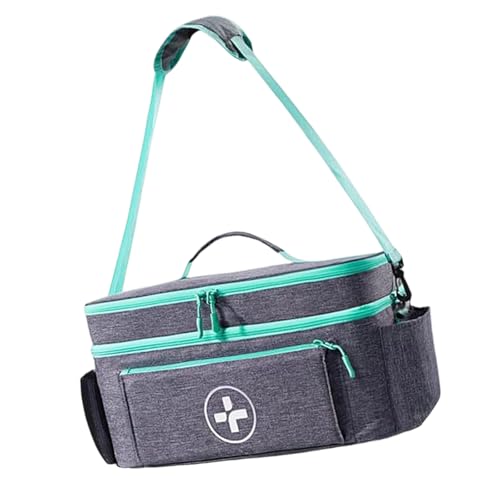 Pyasuye Reisefreundliche Medizin Organisatoren Aufbewahrungstasche Doppelschicht Design Für Familien Notfälle Reise Nach Hause Aufbewahrungsmittel Notfallmedizin Lieferungen Träger von Pyasuye
