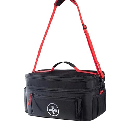 Pyasuye Reisefreundliche Medizin Organisatoren Aufbewahrungstasche Doppelschicht Design Für Familien Notfälle Reise Nach Hause Aufbewahrungsmittel Notfallmedizin Lieferungen Träger von Pyasuye