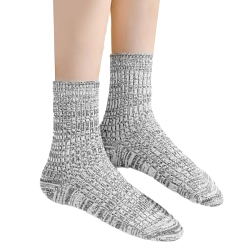 Pyasuye Winter Wärme Warme Kalbsocken Für Frauen Dickes Künstlich Gerippter Strick Atmungsaktives Lässiges Mittlerer Röhrchen Slipper Gemischtwinter Warm von Pyasuye