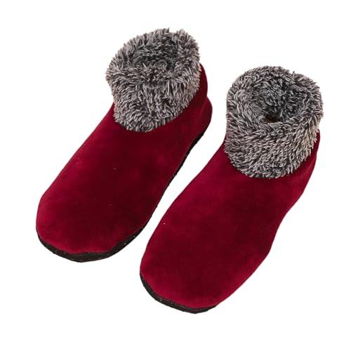 Pyasuye Winterplüschmanschetten Knöchel Slipper Socken Für Frauen Dickes Fleece Mit Weichem Nicht Schlechter Griffboden von Pyasuye