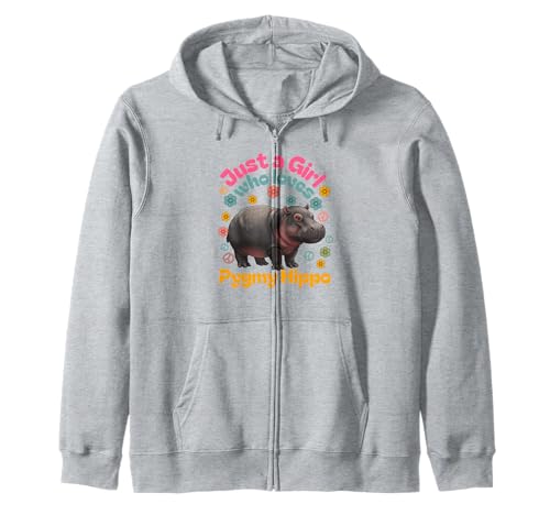Just A Girl Pygmy Nilpferd Nilpferd Lustig Niedlich Kapuzenjacke Just A Girl Pygmy Nilpferd Nilpferd Lustig Niedlich Kapuzenjacke von Pygmy Hippo Merchandise Apparel