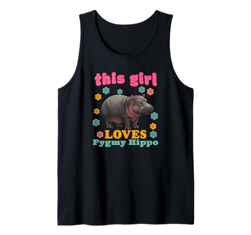 Pygmy Hippo This Girl Loves Nilpferd Lustig Niedlich Tank Top Pygmy Hippo This Girl Loves Nilpferd Lustig Niedlich Tank Top von Pygmy Hippo Merchandise Apparel