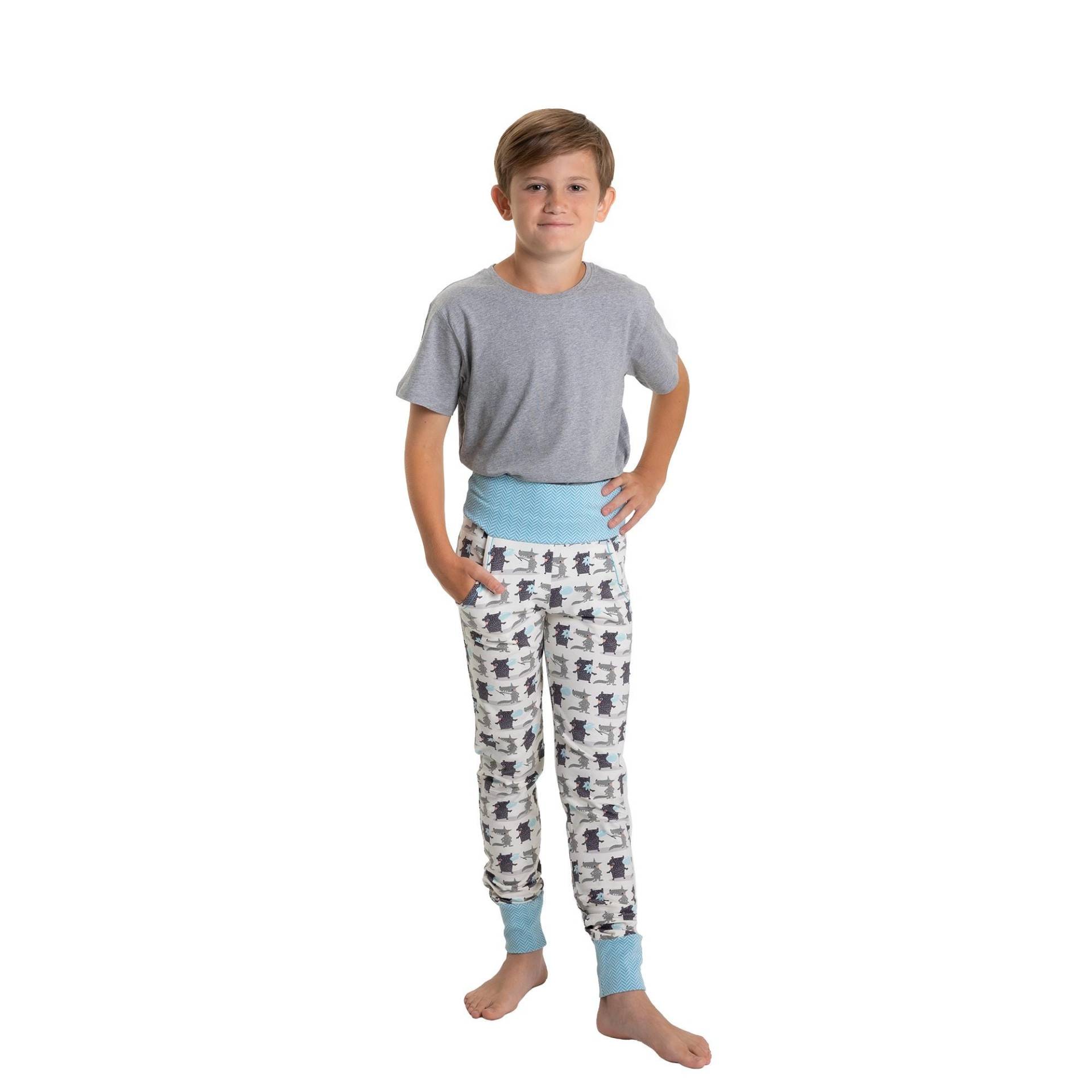 Jogginghose Kinder Bio Slim-Fit "Beste Freunde" von Pyjamaday